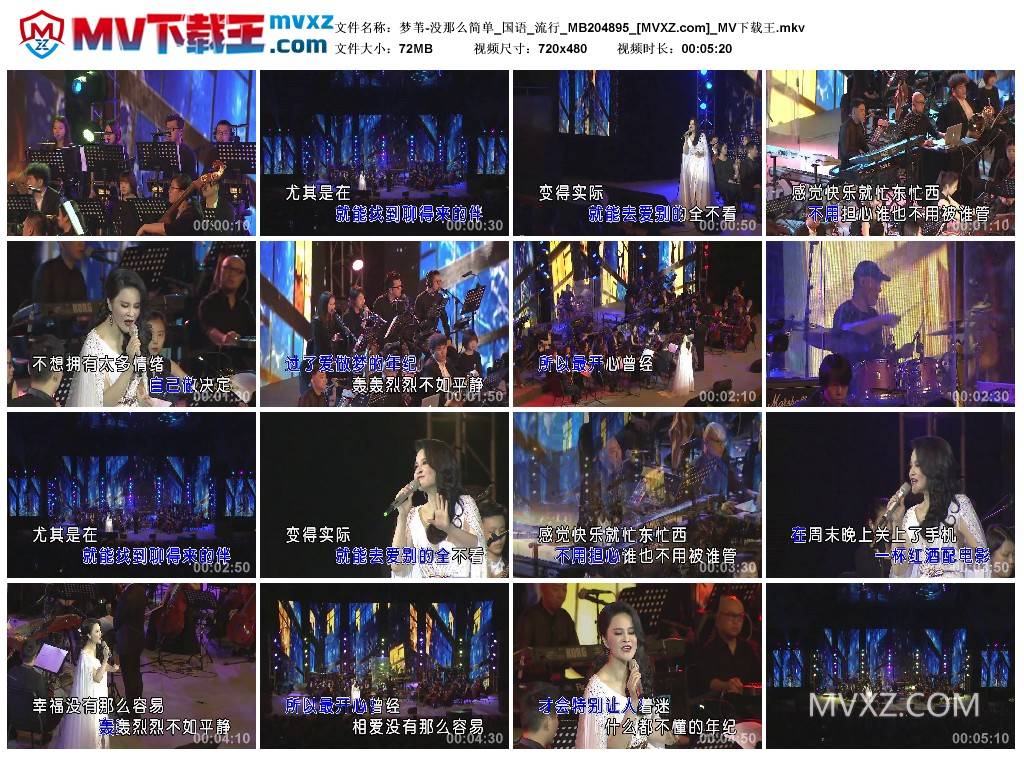 梦苇-没那么简单_国语_流行_MB204895